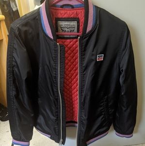Levi's insulated satin bomber jacket